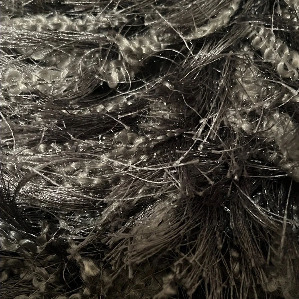 Luxurious Black Shaggy Door Mat